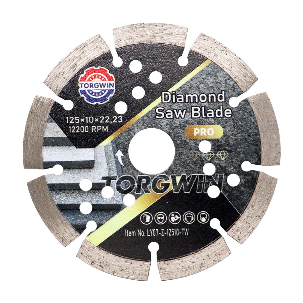 125mm segmenterat diamantsågblad för skärning av marmor