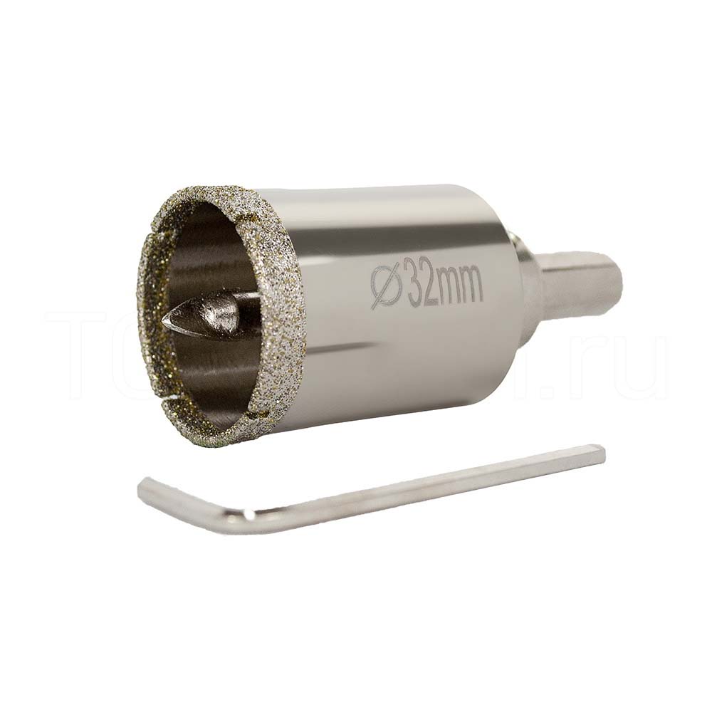 Diamond Core Drill Bit (med centrumlegeringsborr) - Standard 32mm