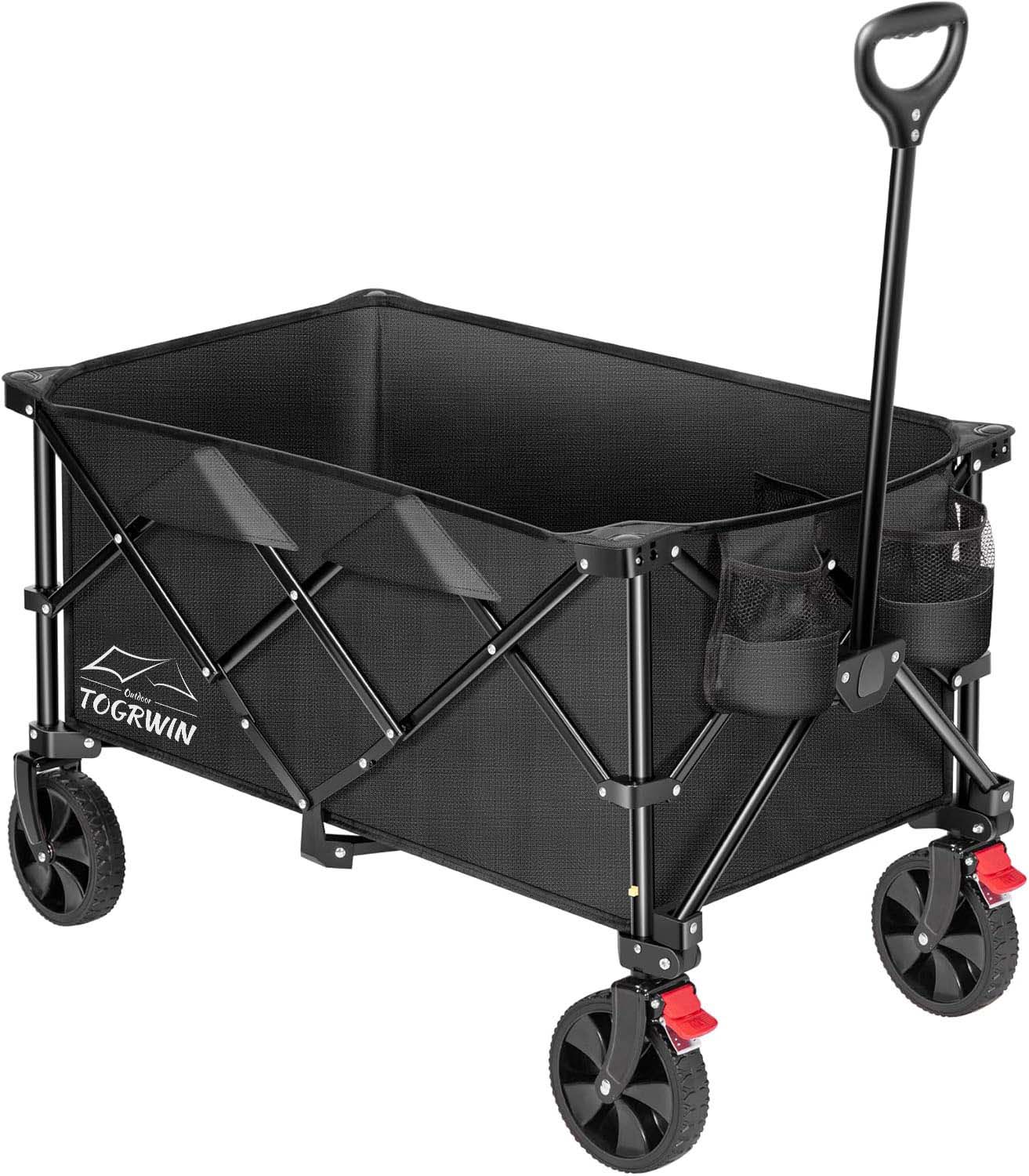 Torgwin 200L Collapsible Wagon 300 kg Tungt vikningsverktygsträdgårdsvagn