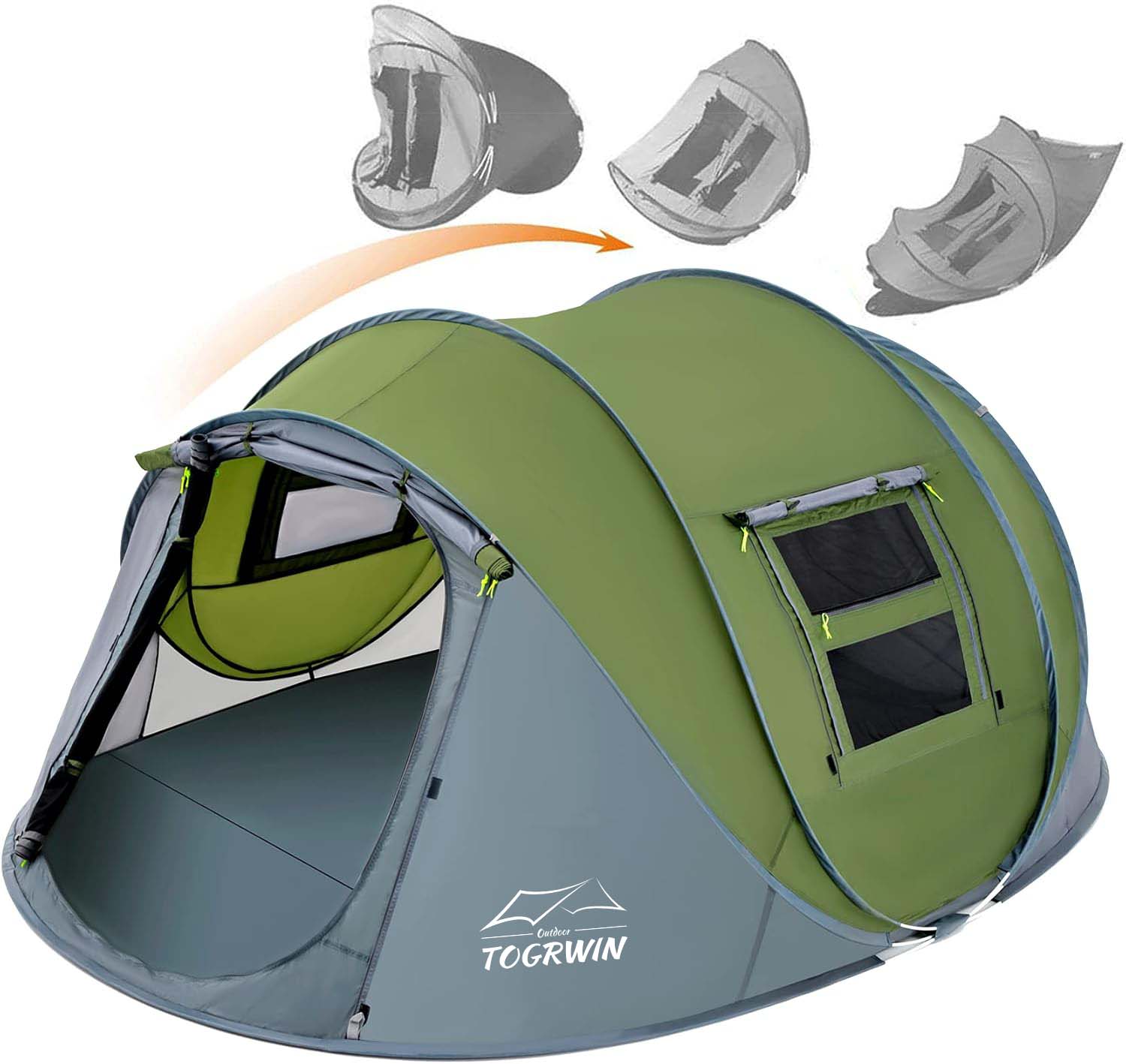 Torgwin 4 person Easy Pop up tält vattentät