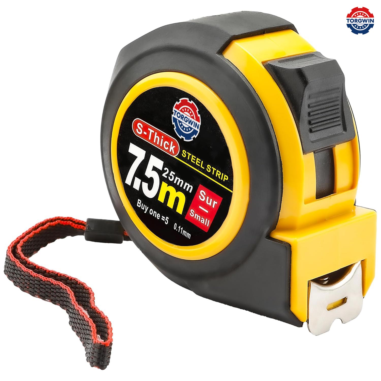 Torgwin Steel Measuring Tape, Tape Measure 25 ft, mätband utdragbar